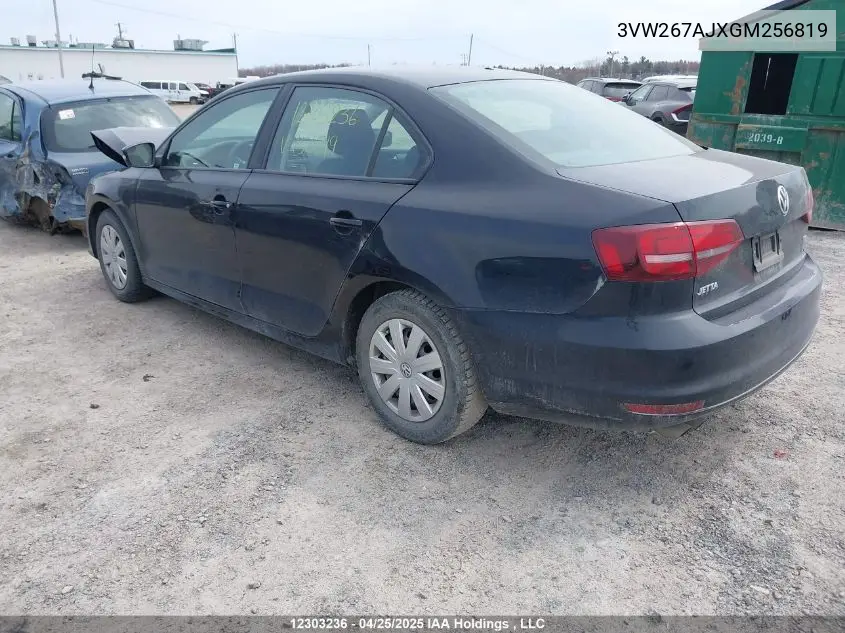 2016 Volkswagen Jetta S VIN: 3VW267AJXGM256819 Lot: 12303236