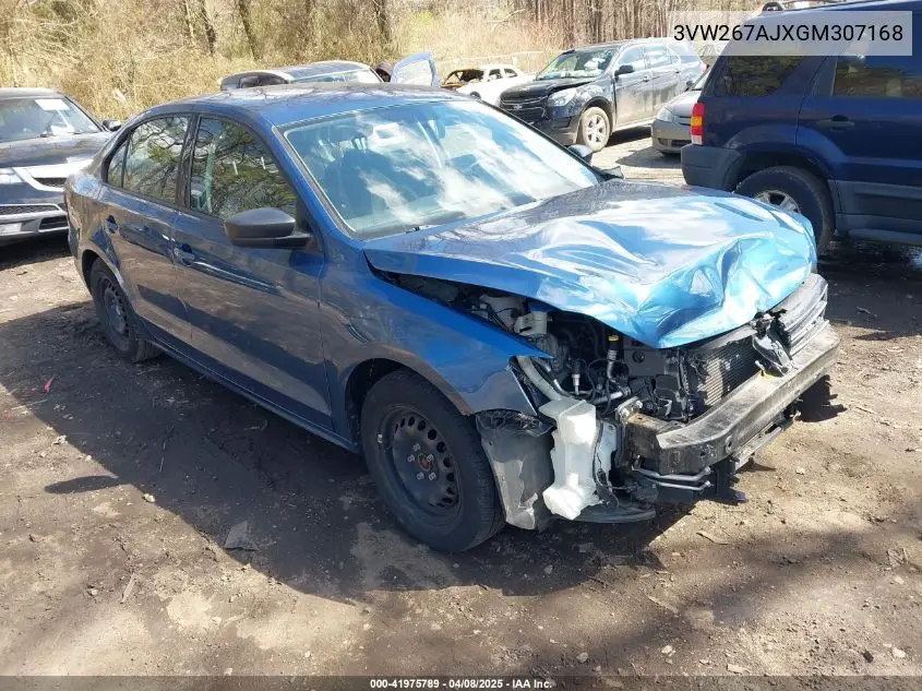 2016 Volkswagen Jetta 1.4T S VIN: 3VW267AJXGM307168 Lot: 42271695