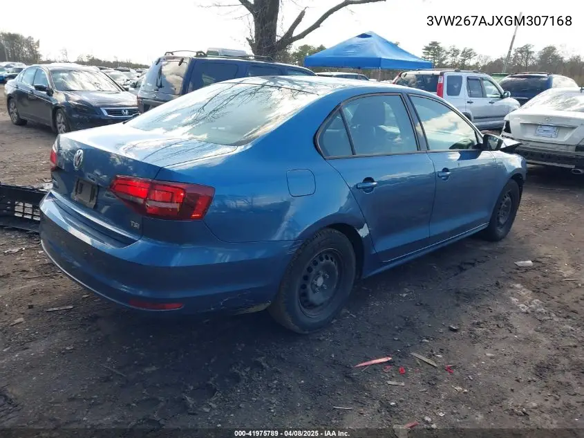 2016 Volkswagen Jetta 1.4T S VIN: 3VW267AJXGM307168 Lot: 42271695
