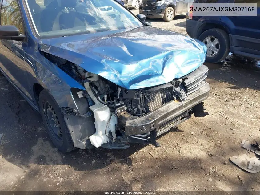 2016 Volkswagen Jetta 1.4T S VIN: 3VW267AJXGM307168 Lot: 42271695