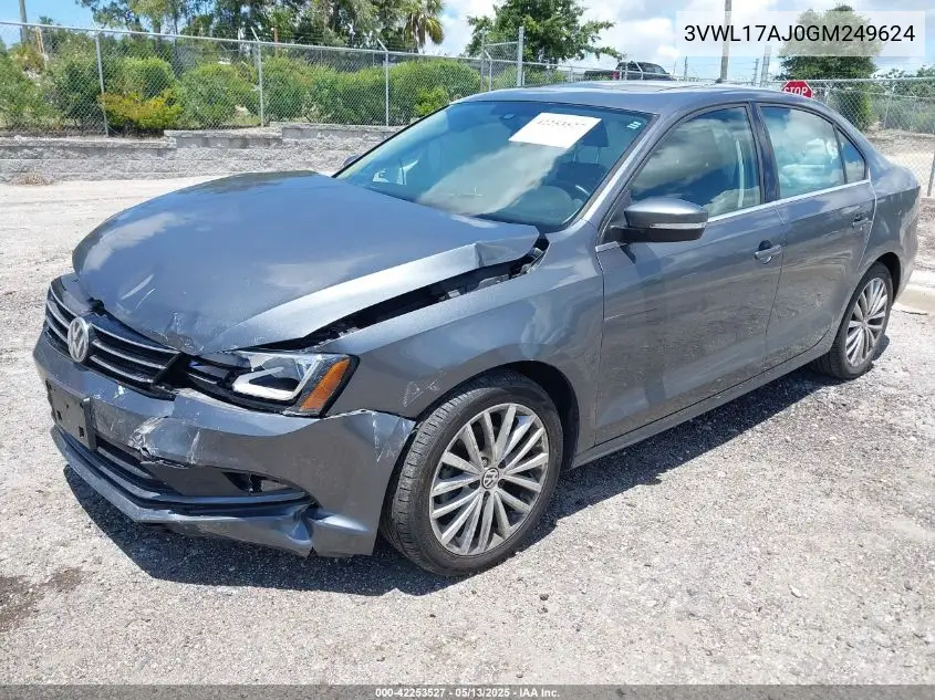 2016 Volkswagen Jetta 1.8T Sel VIN: 3VWL17AJ0GM249624 Lot: 42253527