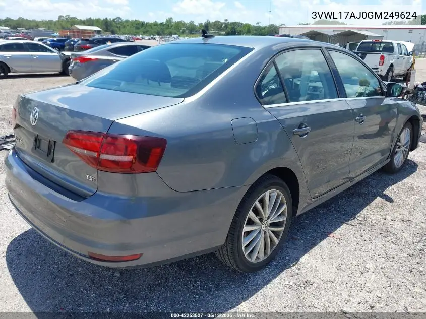 2016 Volkswagen Jetta 1.8T Sel VIN: 3VWL17AJ0GM249624 Lot: 42253527