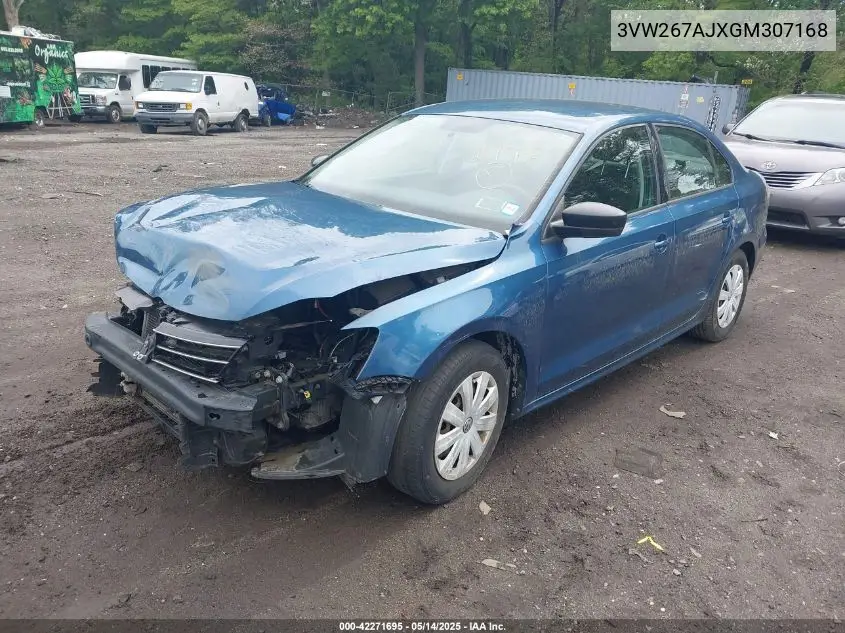 3VW267AJXGM307168 2016 Volkswagen Jetta 1.4T S