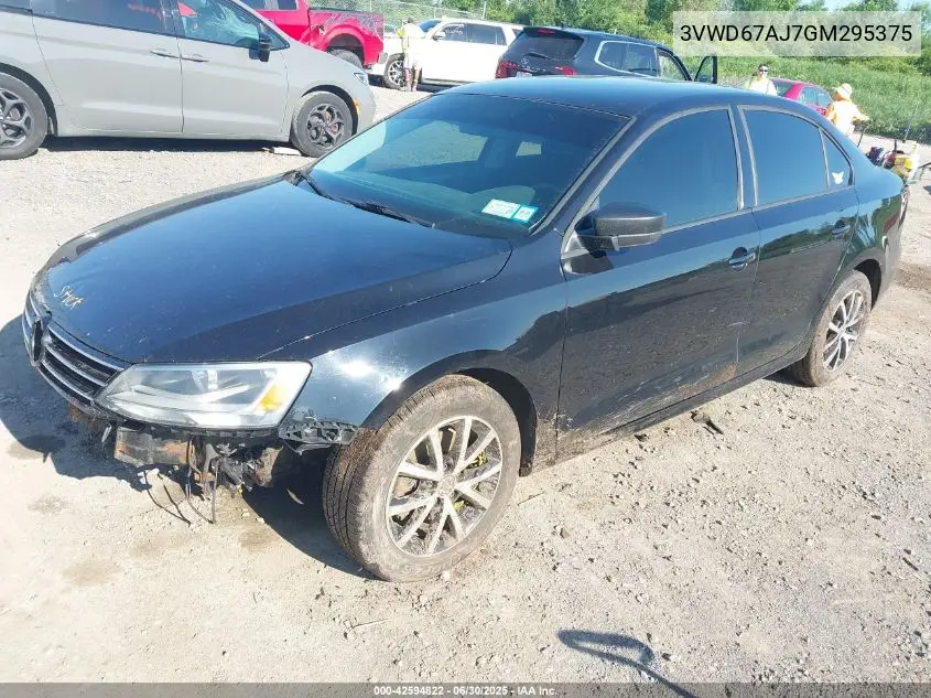 2016 Volkswagen Jetta 1.4T Se VIN: 3VWD67AJ7GM295375 Lot: 42594822
