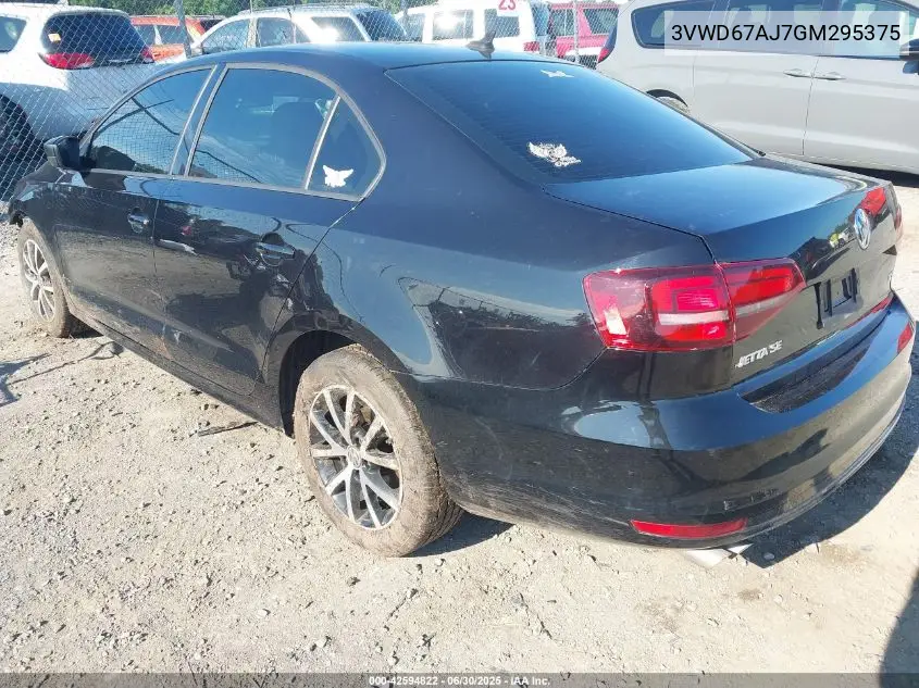 2016 Volkswagen Jetta 1.4T Se VIN: 3VWD67AJ7GM295375 Lot: 42594822