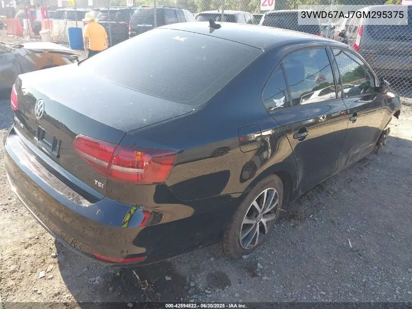 2016 Volkswagen Jetta 1.4T Se VIN: 3VWD67AJ7GM295375 Lot: 42594822