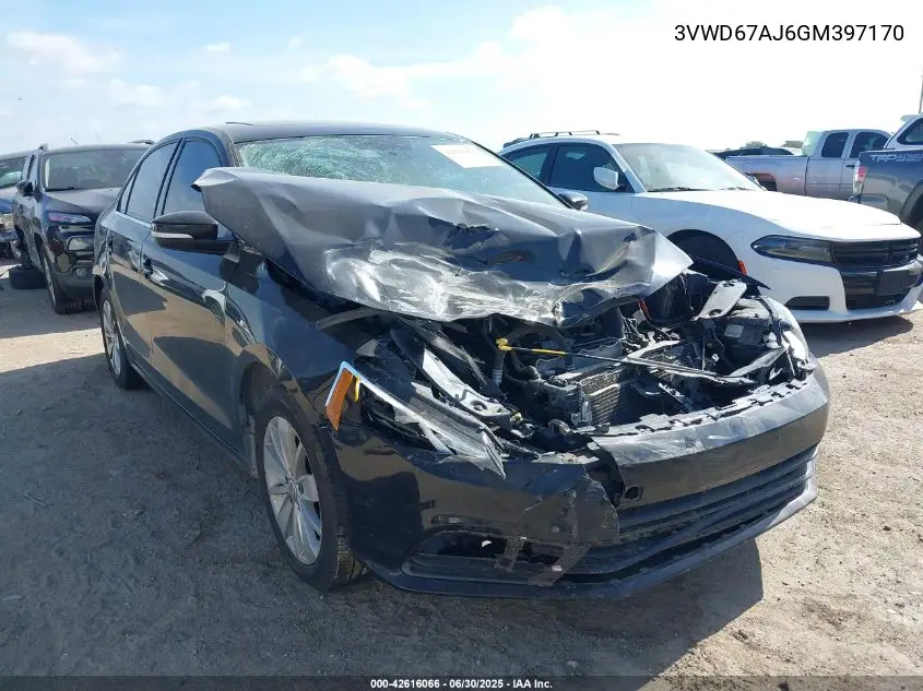 2016 Volkswagen Jetta 1.4T Se VIN: 3VWD67AJ6GM397170 Lot: 42616066