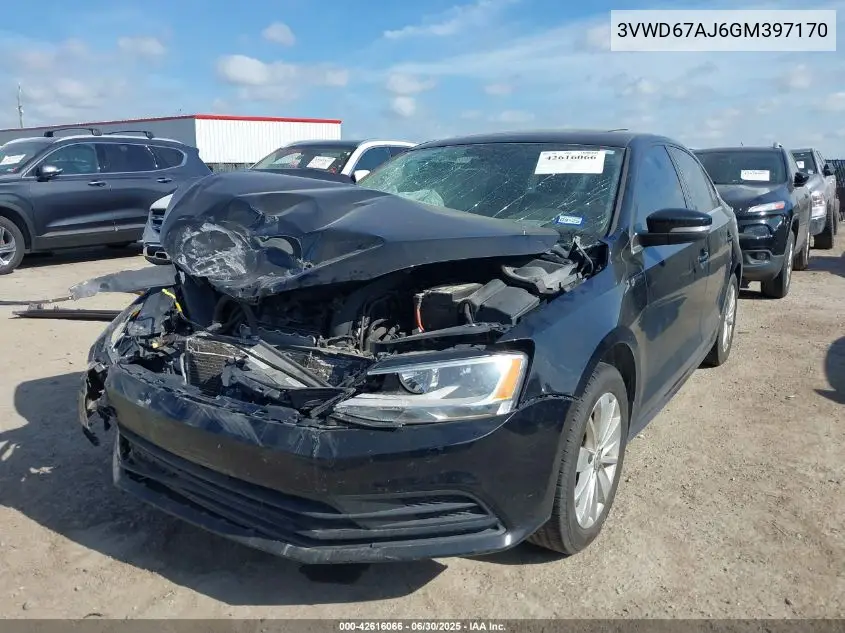 2016 Volkswagen Jetta 1.4T Se VIN: 3VWD67AJ6GM397170 Lot: 42616066