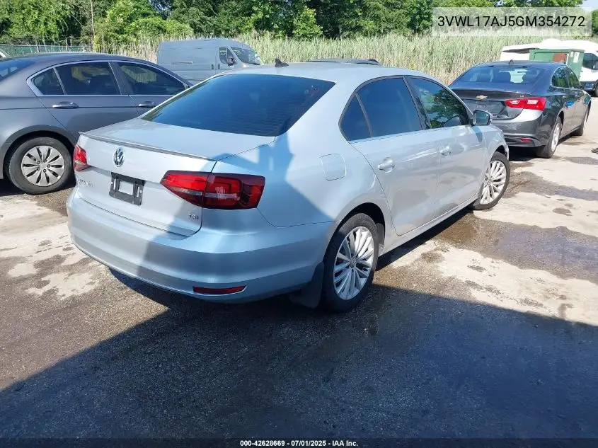2016 Volkswagen Jetta 1.8T Sel VIN: 3VWL17AJ5GM354272 Lot: 42628669