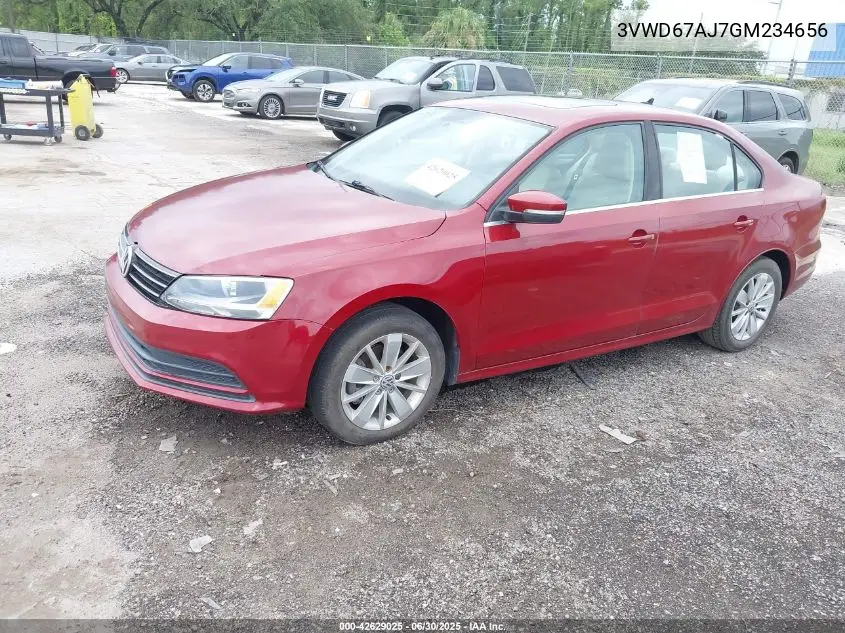 2016 Volkswagen Jetta 1.4T Se VIN: 3VWD67AJ7GM234656 Lot: 42629025