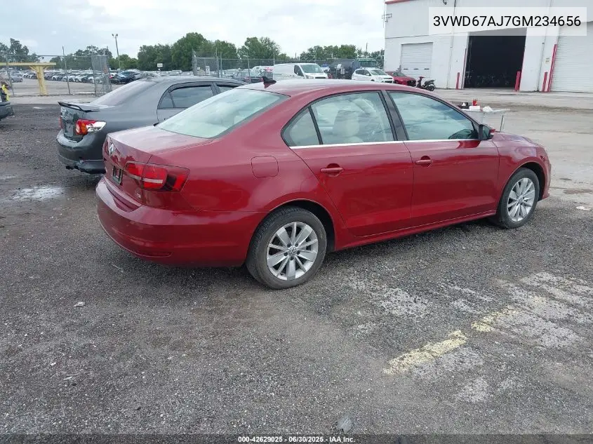2016 Volkswagen Jetta 1.4T Se VIN: 3VWD67AJ7GM234656 Lot: 42629025