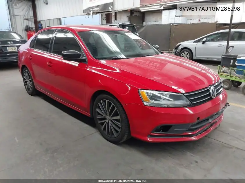 2016 Volkswagen Jetta 1.8T Sport VIN: 3VWB17AJ1GM285298 Lot: 42650311
