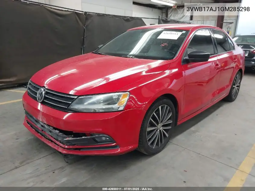 2016 Volkswagen Jetta 1.8T Sport VIN: 3VWB17AJ1GM285298 Lot: 42650311