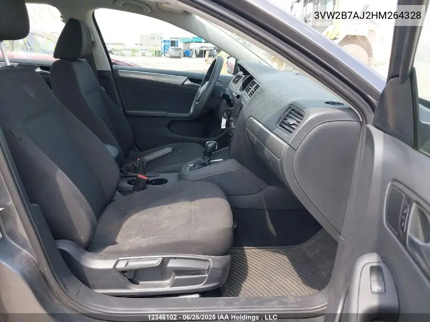 2017 Volkswagen Jetta 1.4 Tsi Trendline+ VIN: 3VW2B7AJ2HM264328 Lot: 12346102X