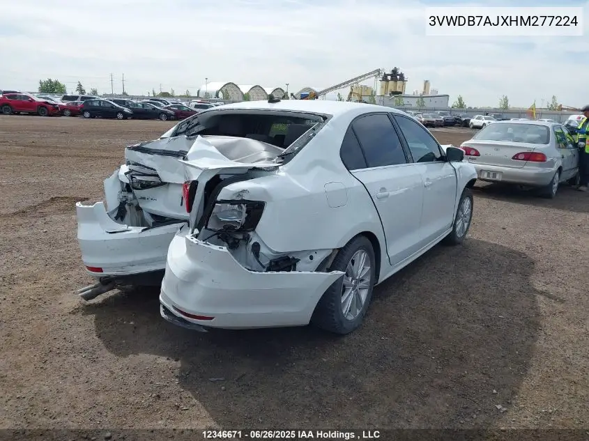 2017 Volkswagen Jetta Wolfsburg Edition VIN: 3VWDB7AJXHM277224 Lot: 12346671