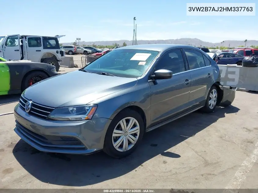 2017 Volkswagen Jetta 1.4T S VIN: 3VW2B7AJ2HM337763 Lot: 42259555