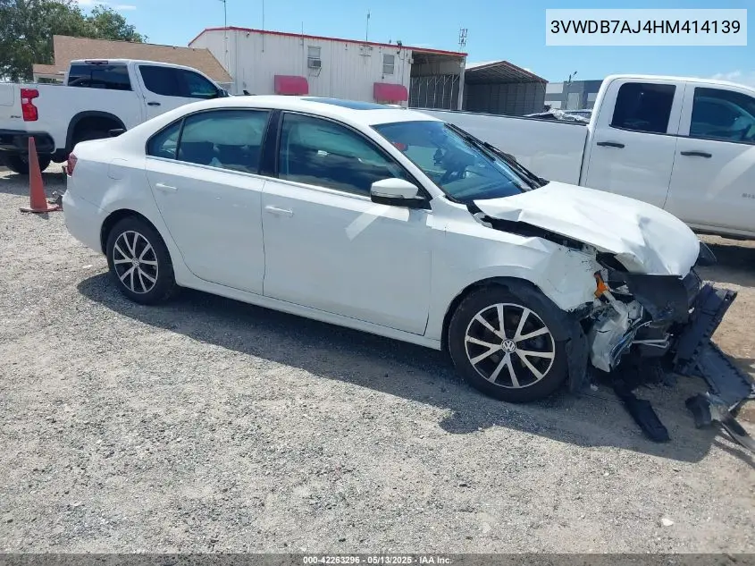 2017 Volkswagen Jetta 1.4T Se VIN: 3VWDB7AJ4HM414139 Lot: 42263296
