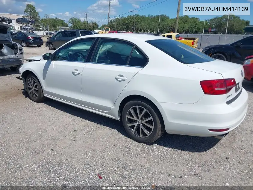 2017 Volkswagen Jetta 1.4T Se VIN: 3VWDB7AJ4HM414139 Lot: 42263296