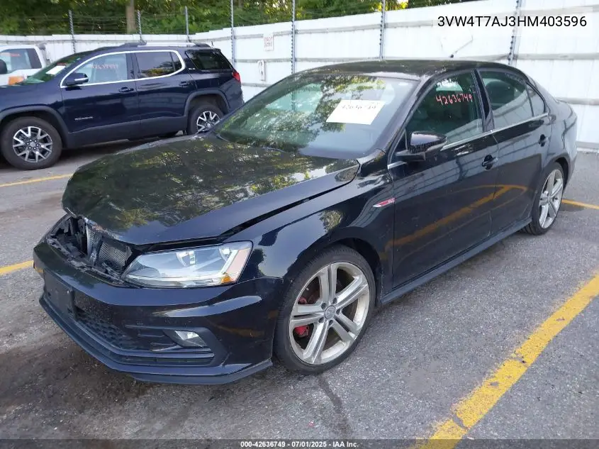 2017 Volkswagen Jetta Gli VIN: 3VW4T7AJ3HM403596 Lot: 42636749