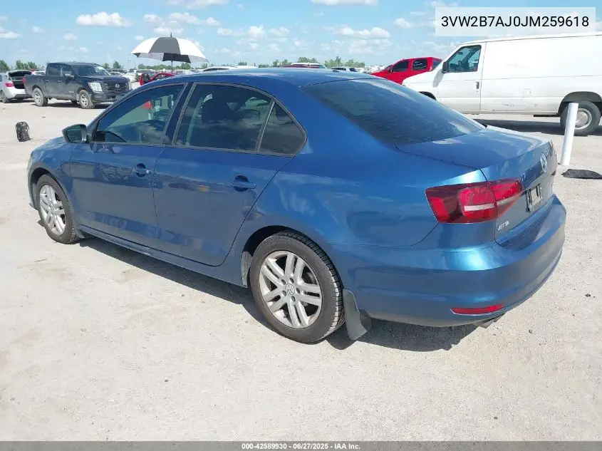 2018 Volkswagen Jetta 1.4T S VIN: 3VW2B7AJ0JM259618 Lot: 42589930