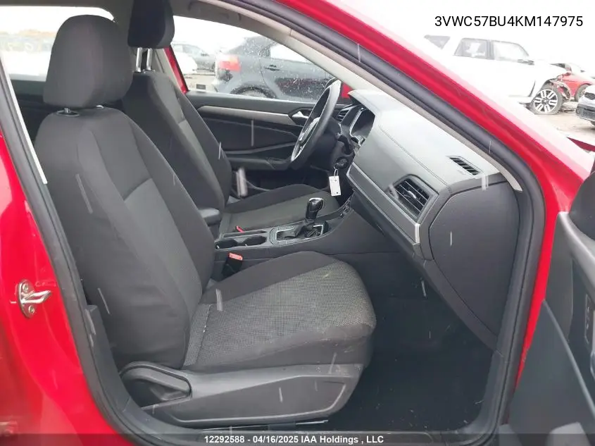 2019 Volkswagen Jetta S/Se/R-Line VIN: 3VWC57BU4KM147975 Lot: 12292588