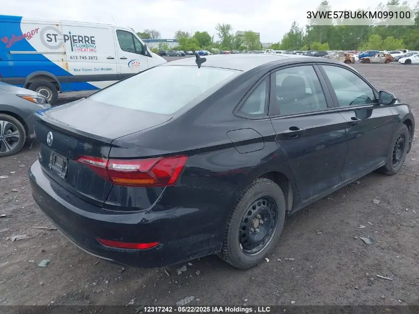 2019 Volkswagen Jetta 1.4 Tsi Highline VIN: 3VWE57BU6KM099100 Lot: 12317242