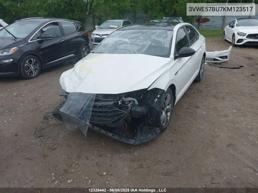 2019 Volkswagen Jetta Sel VIN: 3VWE57BU7KM123517 Lot: 12326442