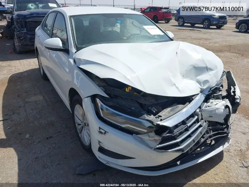 2019 Volkswagen Jetta 1.4T R-Line/1.4T S/1.4T Se VIN: 3VWC57BU7KM110001 Lot: 42244184