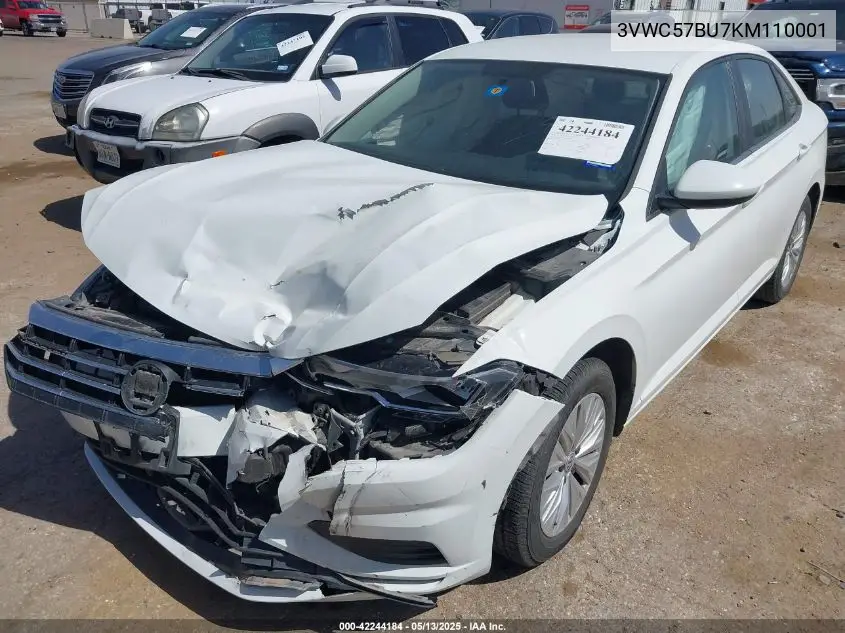 2019 Volkswagen Jetta 1.4T R-Line/1.4T S/1.4T Se VIN: 3VWC57BU7KM110001 Lot: 42244184