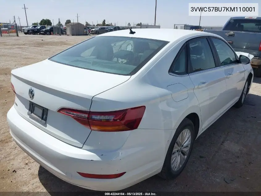 2019 Volkswagen Jetta 1.4T R-Line/1.4T S/1.4T Se VIN: 3VWC57BU7KM110001 Lot: 42244184