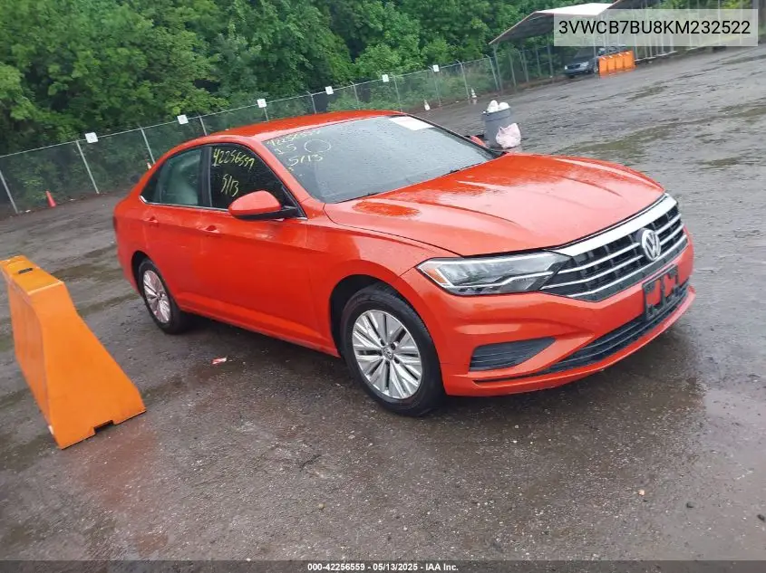 2019 Volkswagen Jetta 1.4T R-Line/1.4T S/1.4T Se VIN: 3VWCB7BU8KM232522 Lot: 42256559