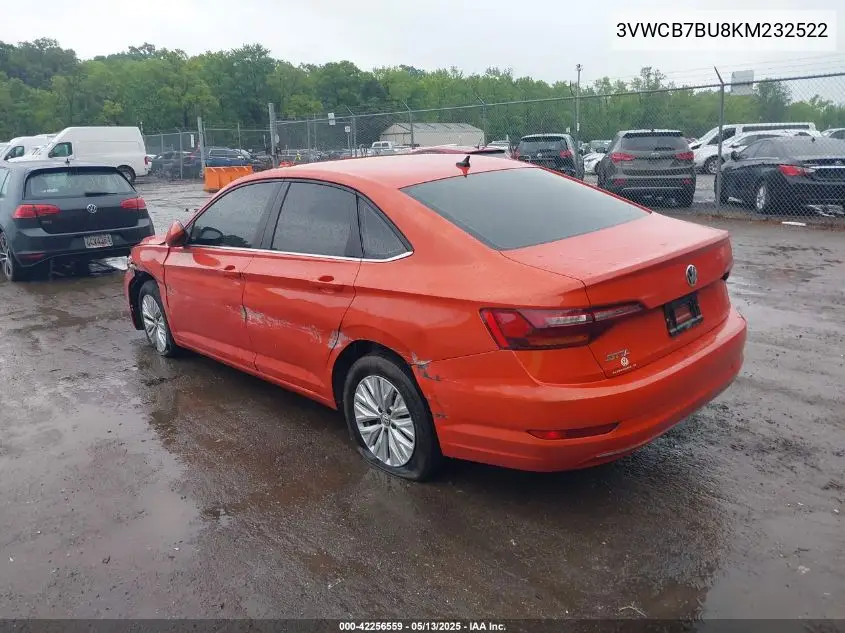 2019 Volkswagen Jetta 1.4T R-Line/1.4T S/1.4T Se VIN: 3VWCB7BU8KM232522 Lot: 42256559