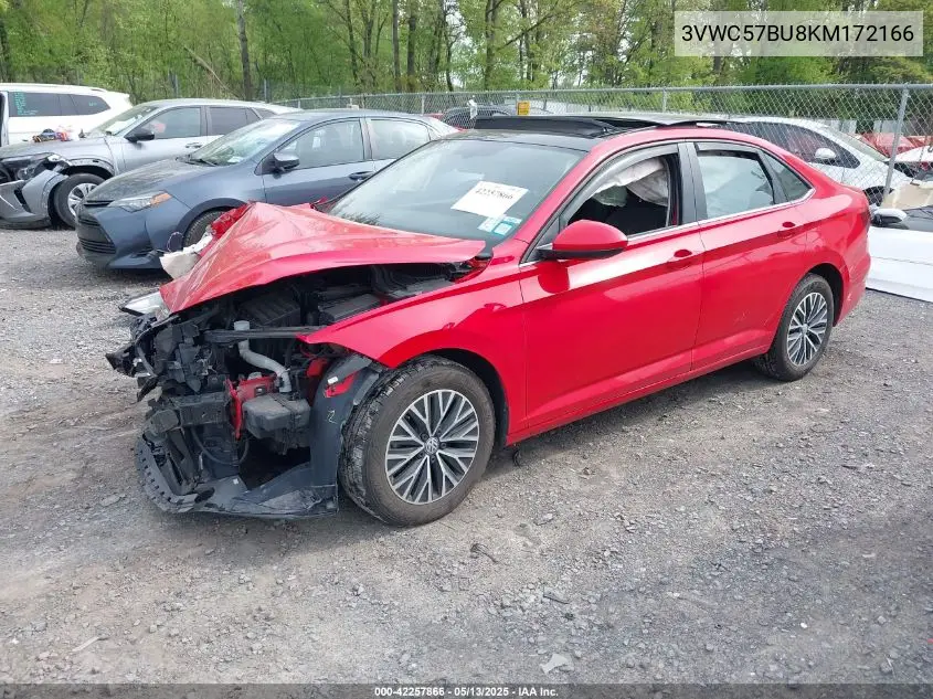 2019 Volkswagen Jetta 1.4T R-Line/1.4T S/1.4T Se VIN: 3VWC57BU8KM172166 Lot: 42257866