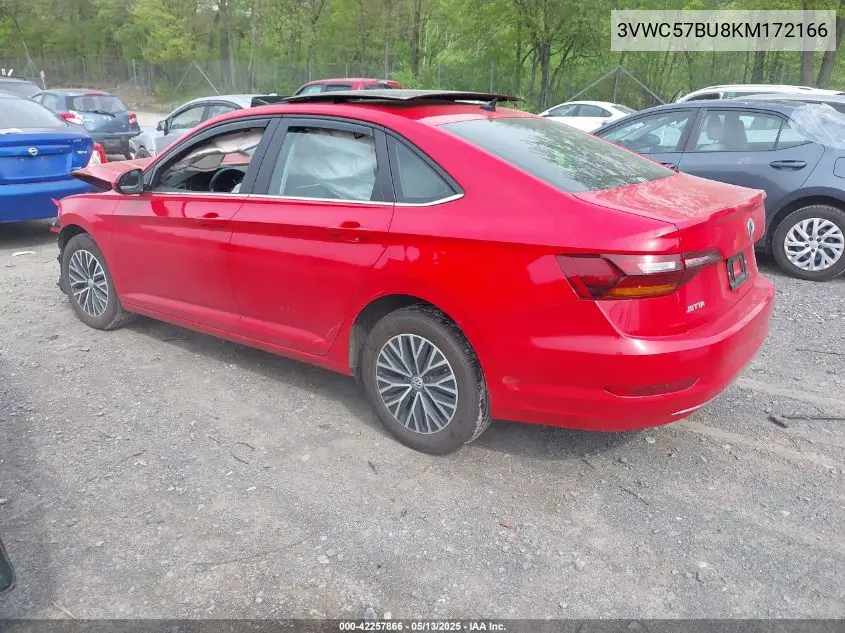 2019 Volkswagen Jetta 1.4T R-Line/1.4T S/1.4T Se VIN: 3VWC57BU8KM172166 Lot: 42257866