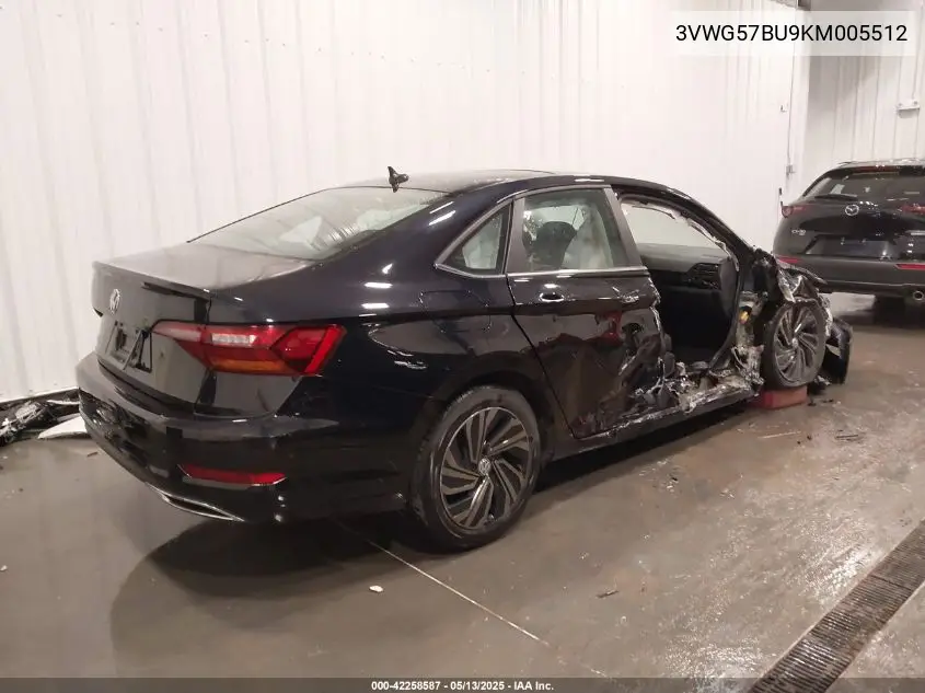 2019 Volkswagen Jetta 1.4T Sel Premium VIN: 3VWG57BU9KM005512 Lot: 42258587