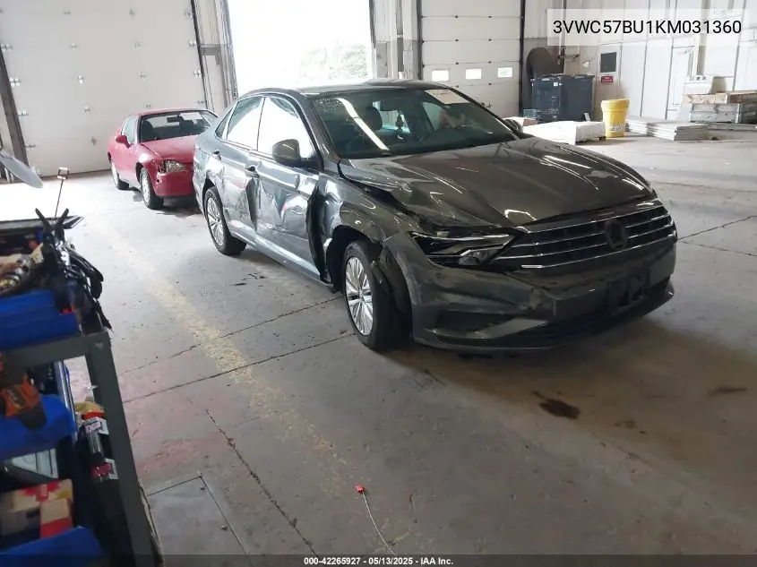 2019 Volkswagen Jetta 1.4T R-Line/1.4T S/1.4T Se VIN: 3VWC57BU1KM031360 Lot: 42265927