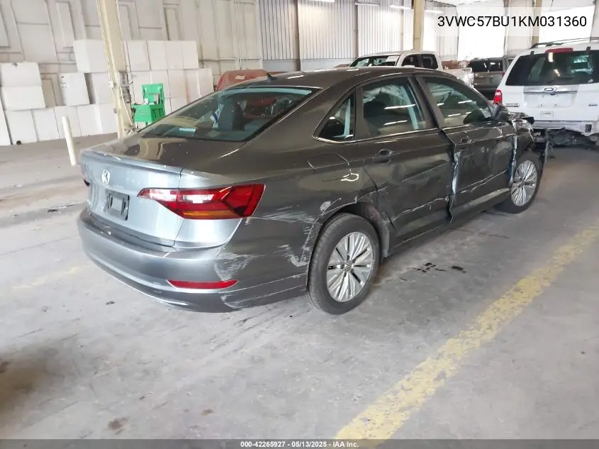 2019 Volkswagen Jetta 1.4T R-Line/1.4T S/1.4T Se VIN: 3VWC57BU1KM031360 Lot: 42265927