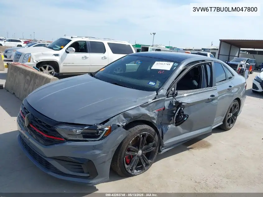 2020 Volkswagen Jetta Gli 2.0T Autobahn/2.0T S VIN: 3VW6T7BU0LM047800 Lot: 42263748