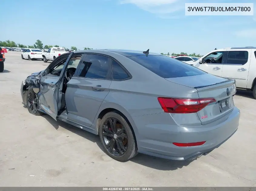 2020 Volkswagen Jetta Gli 2.0T Autobahn/2.0T S VIN: 3VW6T7BU0LM047800 Lot: 42263748