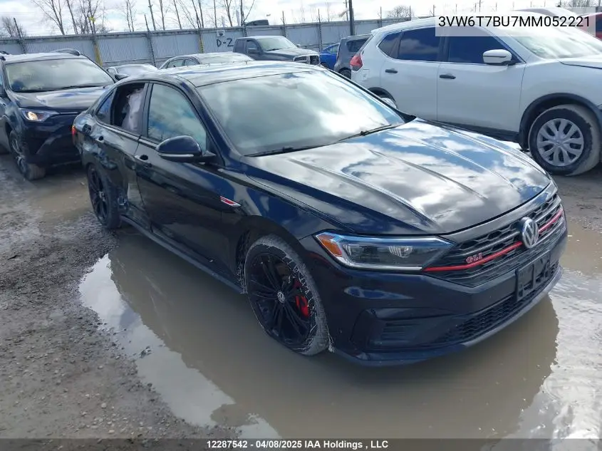 2021 Volkswagen Jetta VIN: 3VW6T7BU7MM052221 Lot: 12287542
