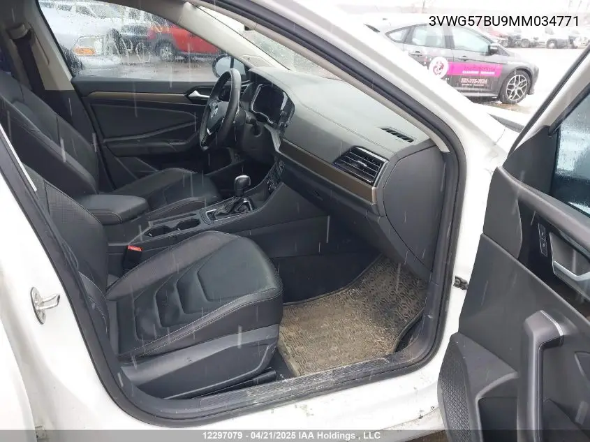 2021 Volkswagen Jetta Sel Premium VIN: 3VWG57BU9MM034771 Lot: 12297079
