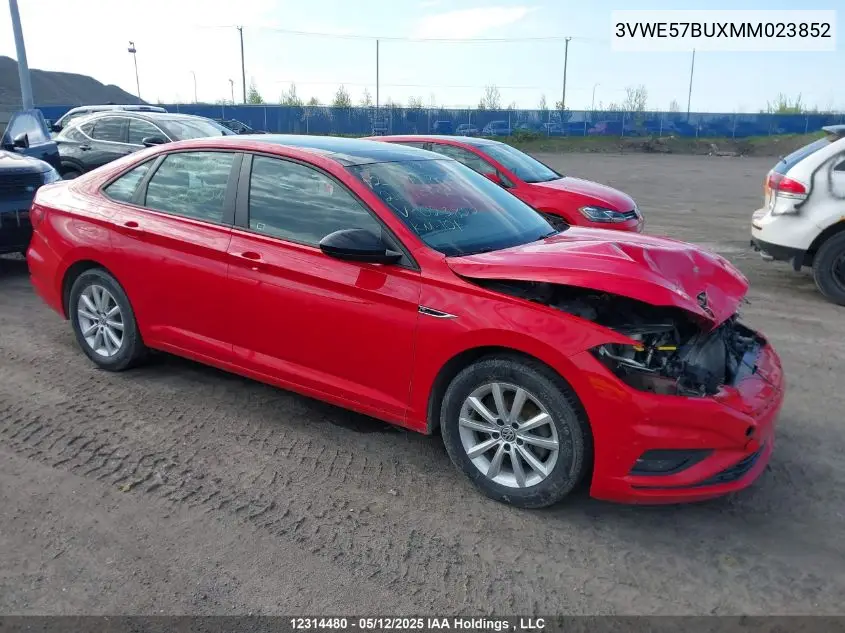 2021 Volkswagen Jetta Sel VIN: 3VWE57BUXMM023852 Lot: 12314480
