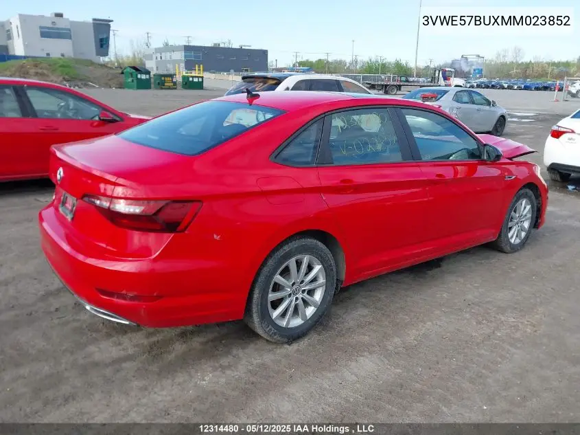 2021 Volkswagen Jetta Sel VIN: 3VWE57BUXMM023852 Lot: 12314480
