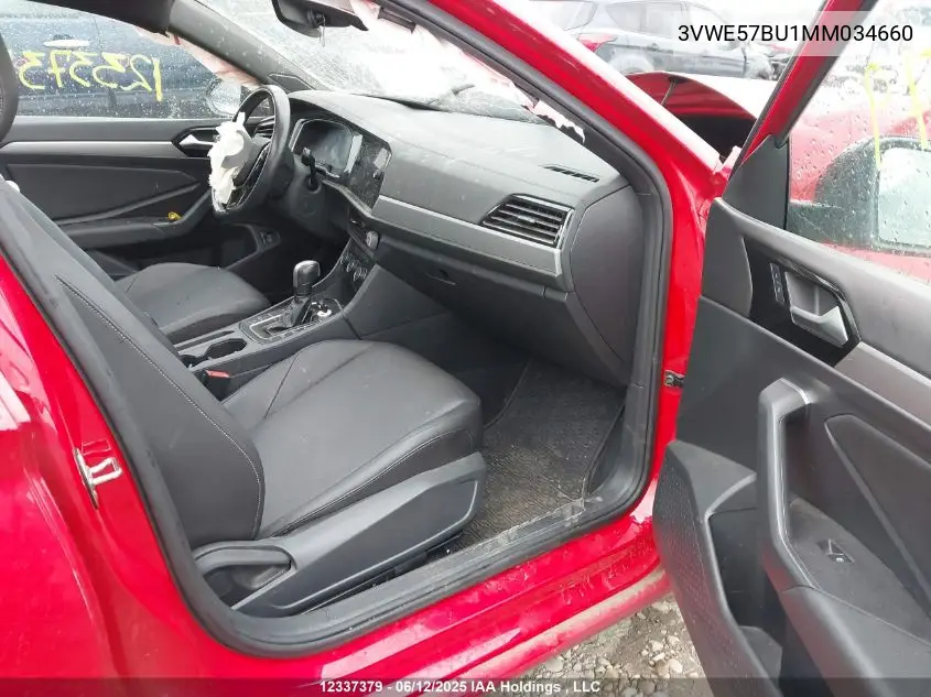 2021 Volkswagen Jetta Highline VIN: 3VWE57BU1MM034660 Lot: 12337379