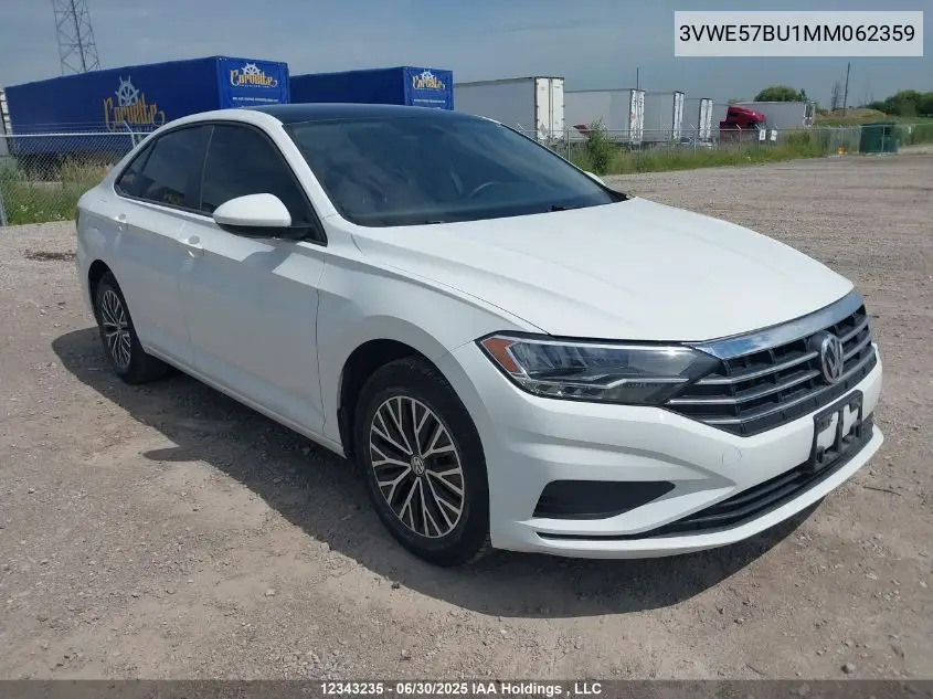 2021 Volkswagen Jetta Highline VIN: 3VWE57BU1MM062359 Lot: 12343235