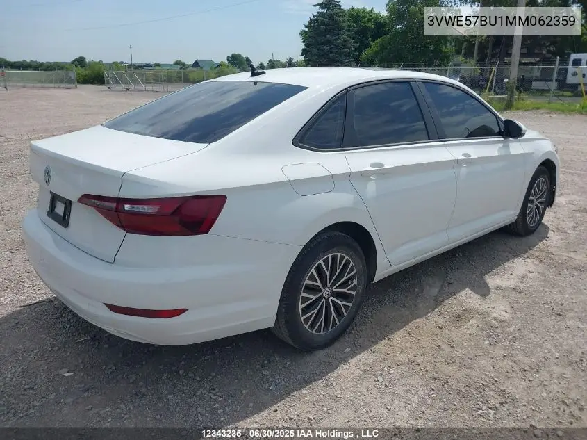 2021 Volkswagen Jetta Highline VIN: 3VWE57BU1MM062359 Lot: 12343235