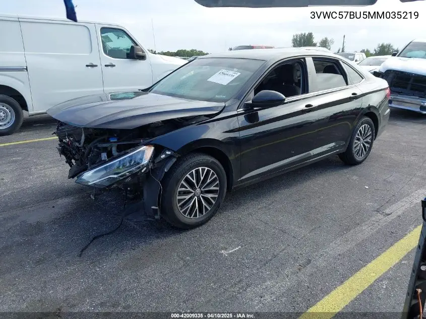 2021 Volkswagen Jetta 1.4T R-Line/1.4T S/1.4T Se VIN: 3VWC57BU5MM035219 Lot: 42009335