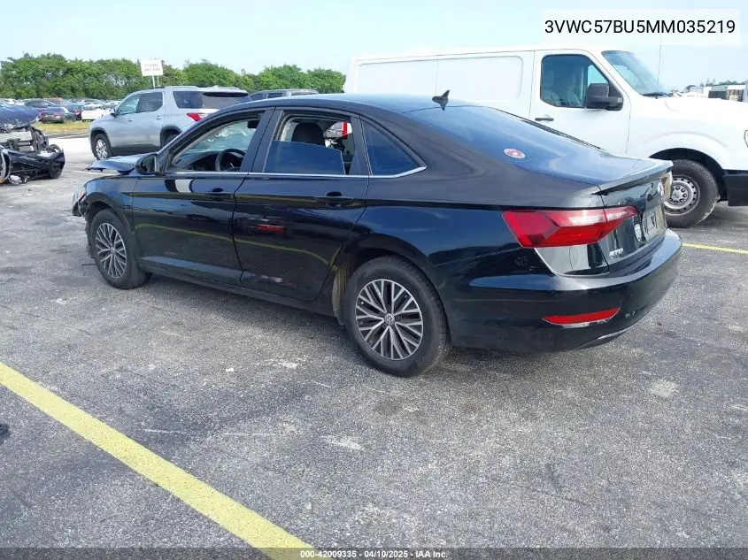 2021 Volkswagen Jetta 1.4T R-Line/1.4T S/1.4T Se VIN: 3VWC57BU5MM035219 Lot: 42009335