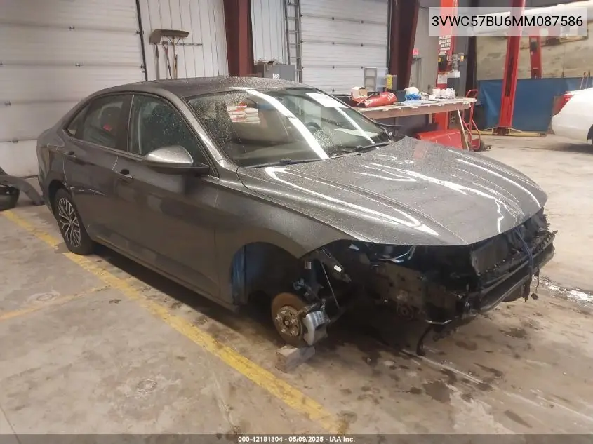 2021 Volkswagen Jetta 1.4T R-Line/1.4T S/1.4T Se VIN: 3VWC57BU6MM087586 Lot: 42181804