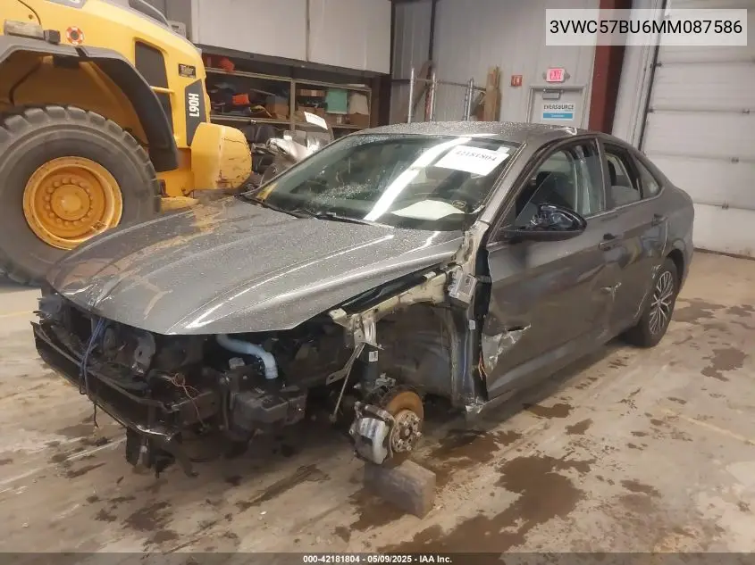 2021 Volkswagen Jetta 1.4T R-Line/1.4T S/1.4T Se VIN: 3VWC57BU6MM087586 Lot: 42181804